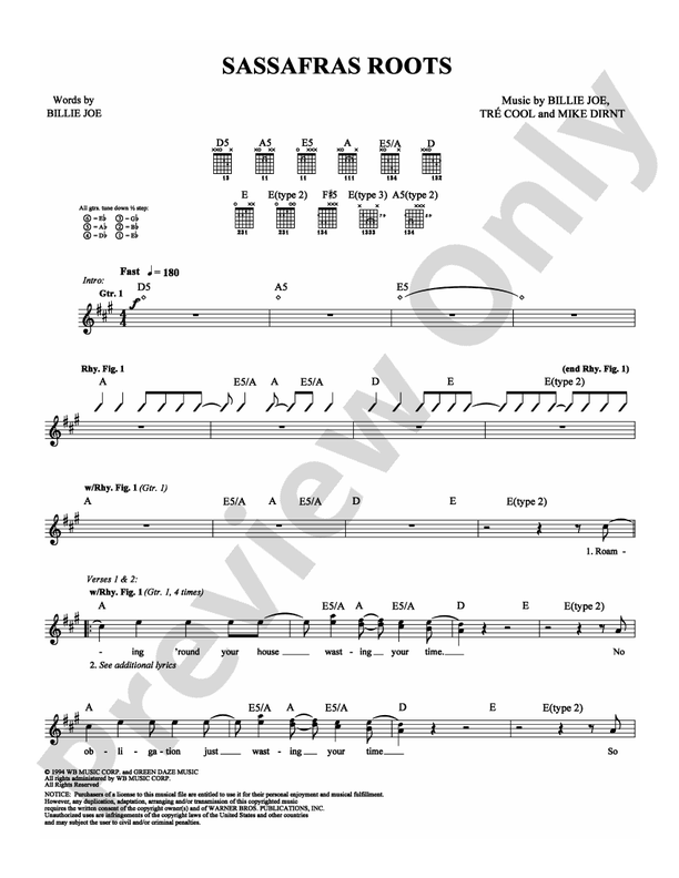 Sassafras Roots - Guitar TAB (Digital Download)