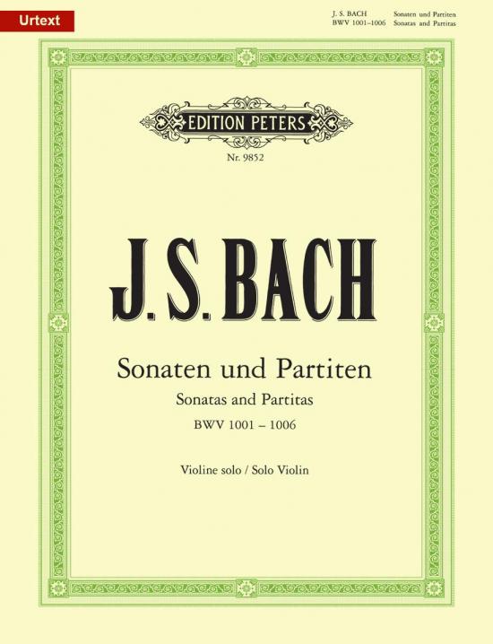 Bach J S - Sonatas & Partitas BWV1001-1006 - Violin - Peters EP9852