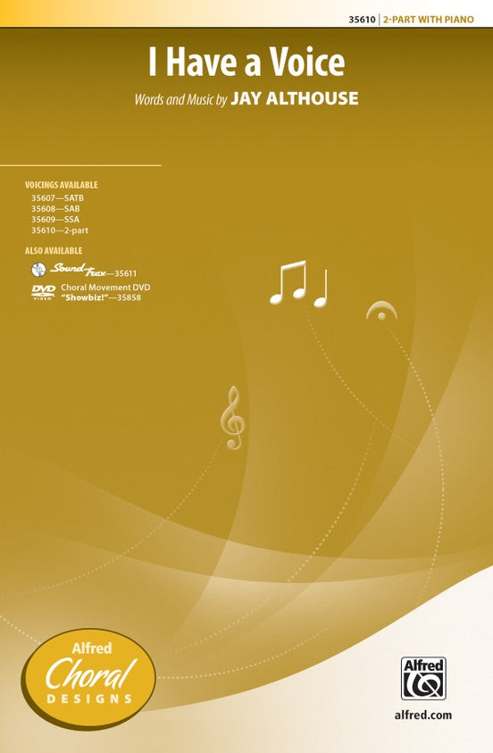 I Have a Voice – 2-Part Choral Octavo (Digital Download)