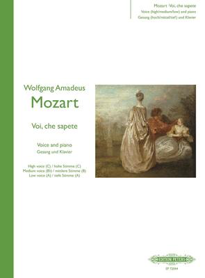 Mozart - Voi Che Sapete - Classical Vocal High Voice/Medium Voice/Low Voice - Peters EP72044
