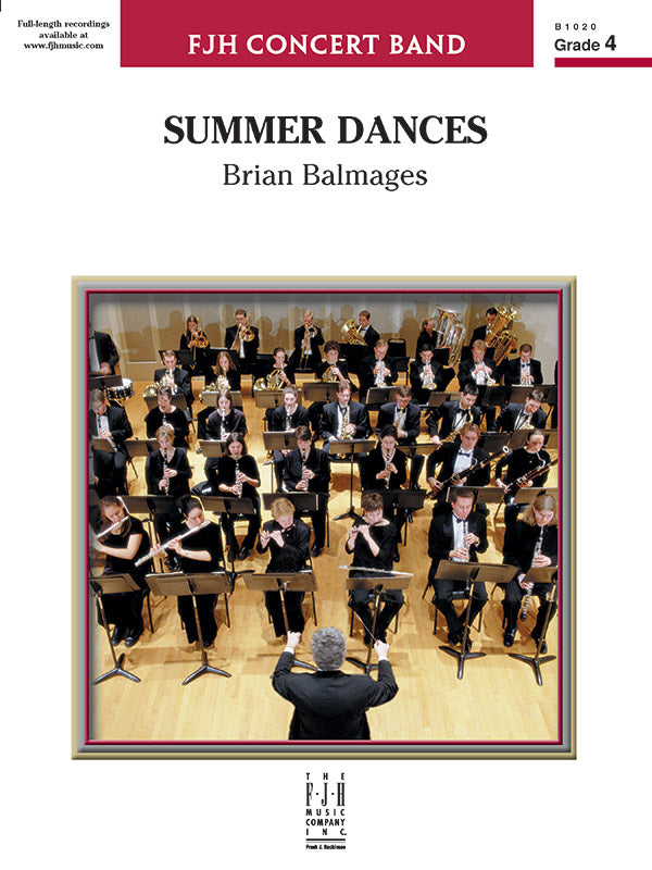 Summer Dances - Concert Band Conductor Score & Parts (Digital Download)