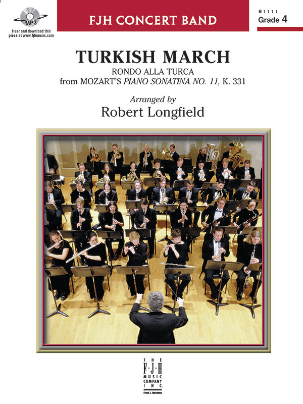 Turkish March (Rondo alla Turca) - Concert Band Conductor Score & Parts (Digital Download)