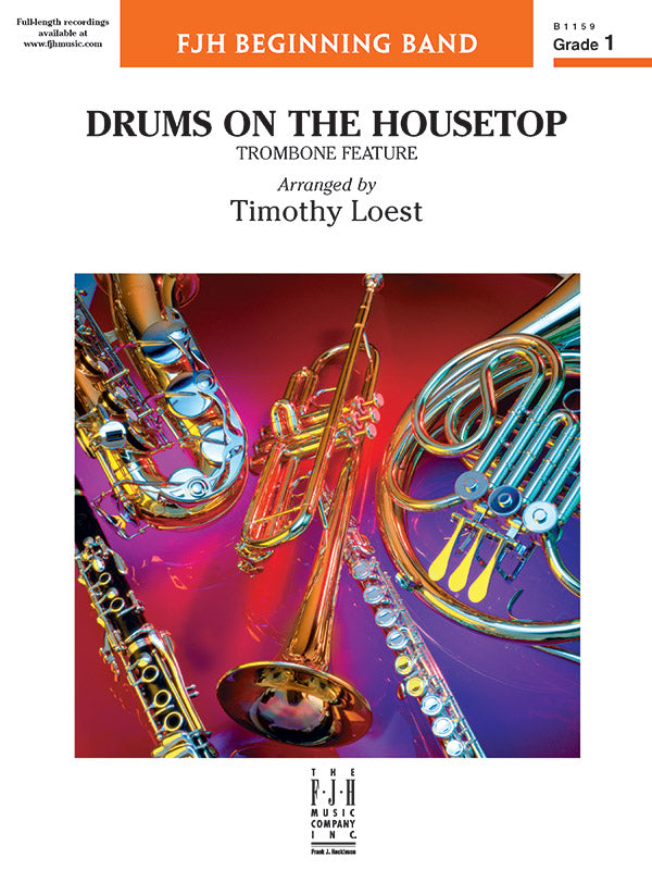 Drums on the Housetop - Concert Band Conductor Score & Parts (Digital Download)