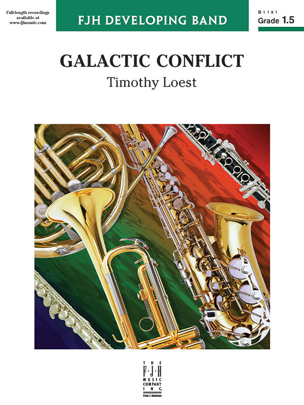 Galactic Conflict - Concert Band Conductor Score & Parts (Digital Download)