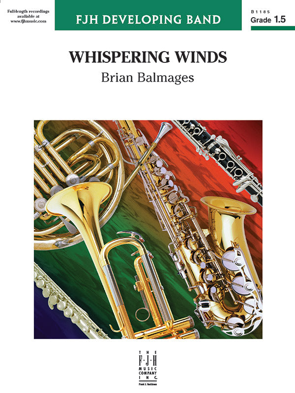 Whispering Winds - Concert Band Conductor Score & Parts (Digital Download)