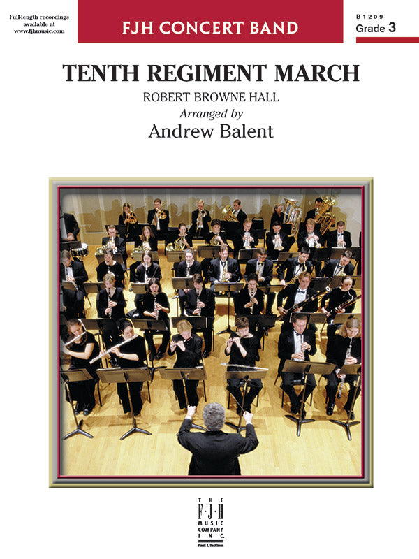 Tenth Regiment March - Concert Band Conductor Score & Parts (Digital Download)