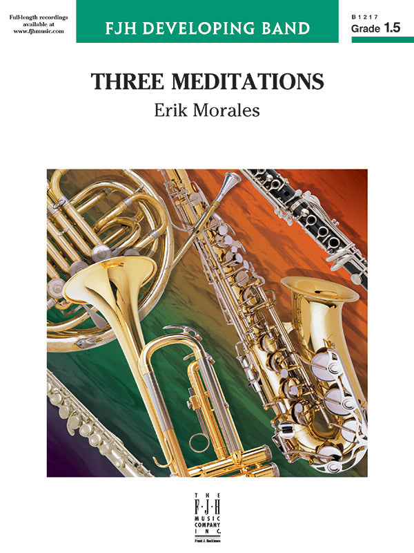 Three Meditations - Concert Band Conductor Score & Parts (Digital Download)