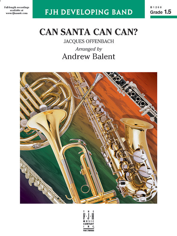Can Santa Can Can? - Concert Band Conductor Score & Parts (Digital Download)