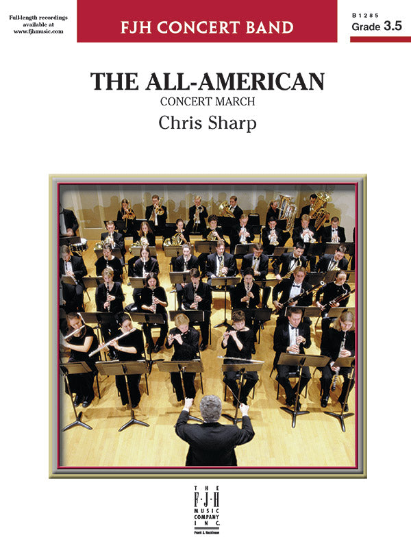 The All-American (Concert March) - Concert Band Conductor Score & Parts (Digital Download)