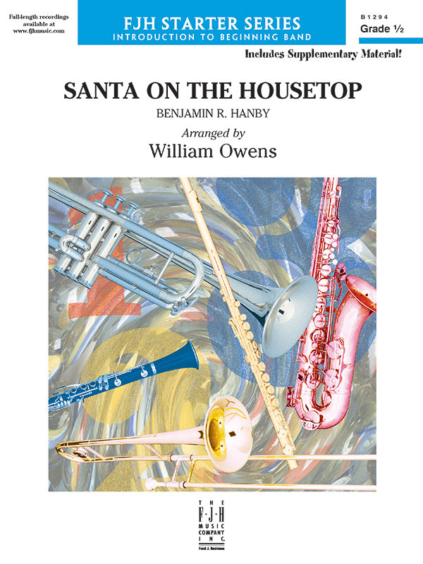 Santa on the Housetop - Concert Band Conductor Score & Parts (Digital Download)