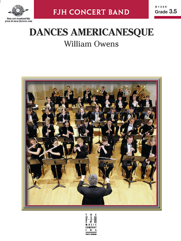 Dances Americanesque - Concert Band Conductor Score & Parts (Digital Download)
