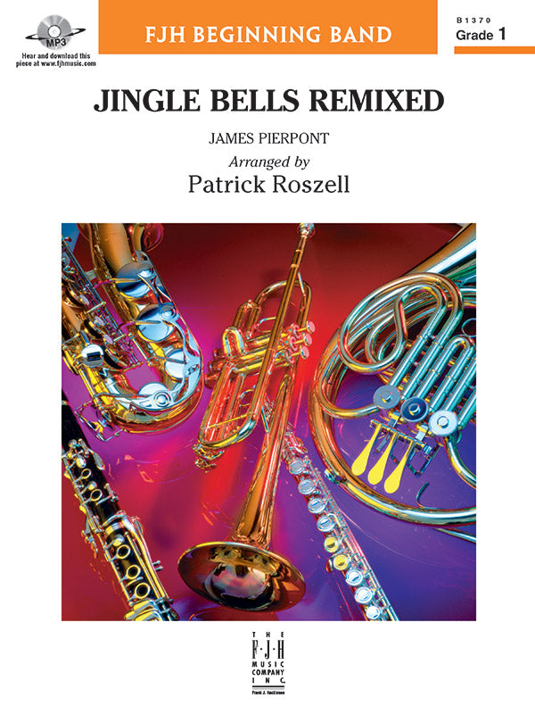 Jingle Bells Remixed - Concert Band Conductor Score & Parts (Digital Download)