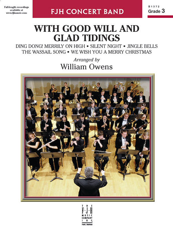 With Good Will and Glad Tidings - Concert Band Conductor Score & Parts (Digital Download)