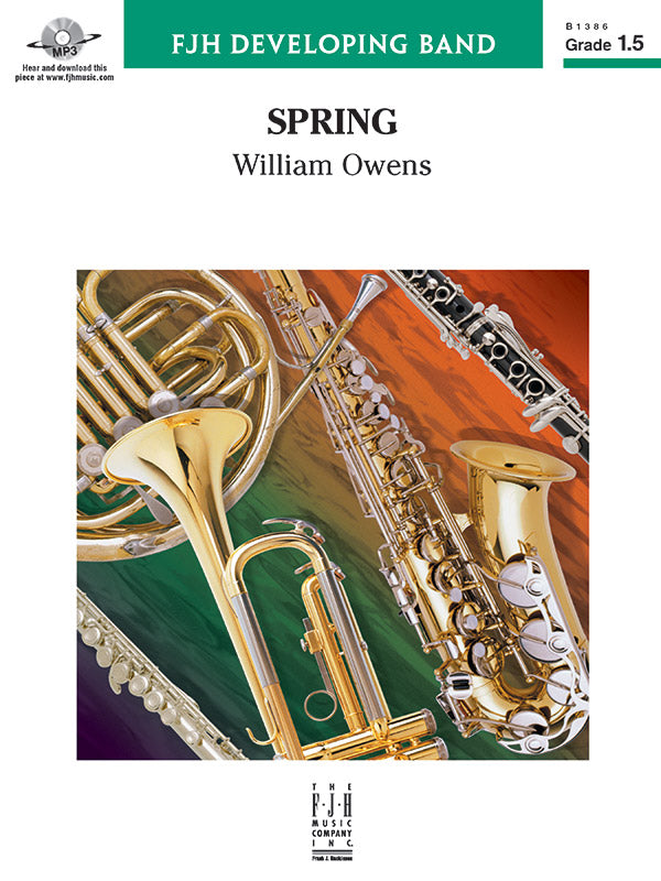 Spring - Concert Band Conductor Score & Parts (Digital Download)