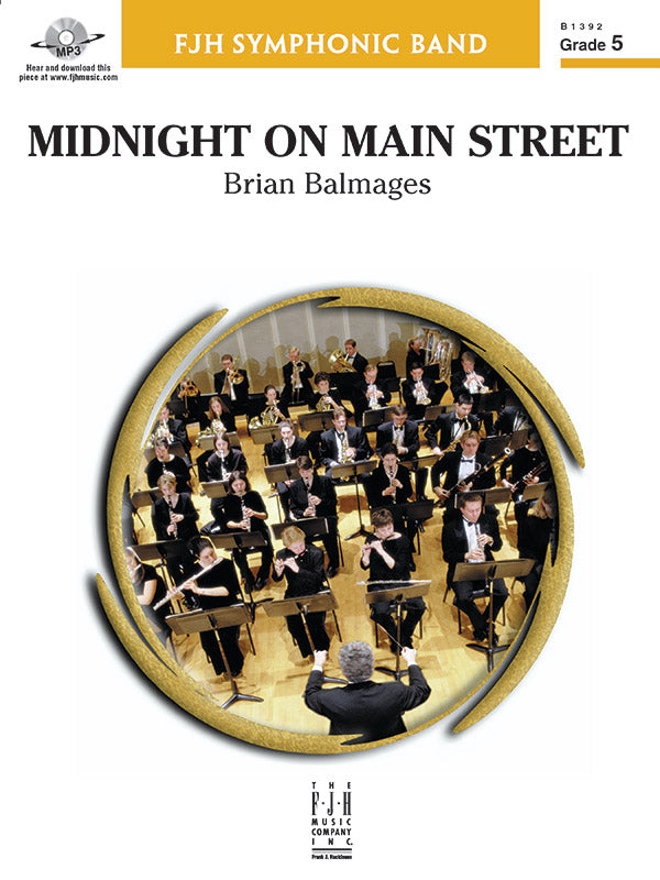 Midnight on Main Street - Concert Band Conductor Score & Parts (Digital Download)