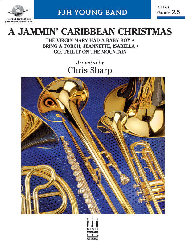 A Jammin' Caribbean Christmas - Concert Band Conductor Score & Parts (Digital Download)