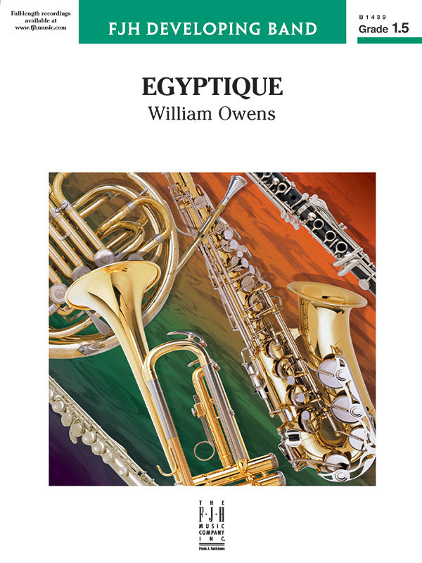 Egyptique - Concert Band Conductor Score & Parts (Digital Download)