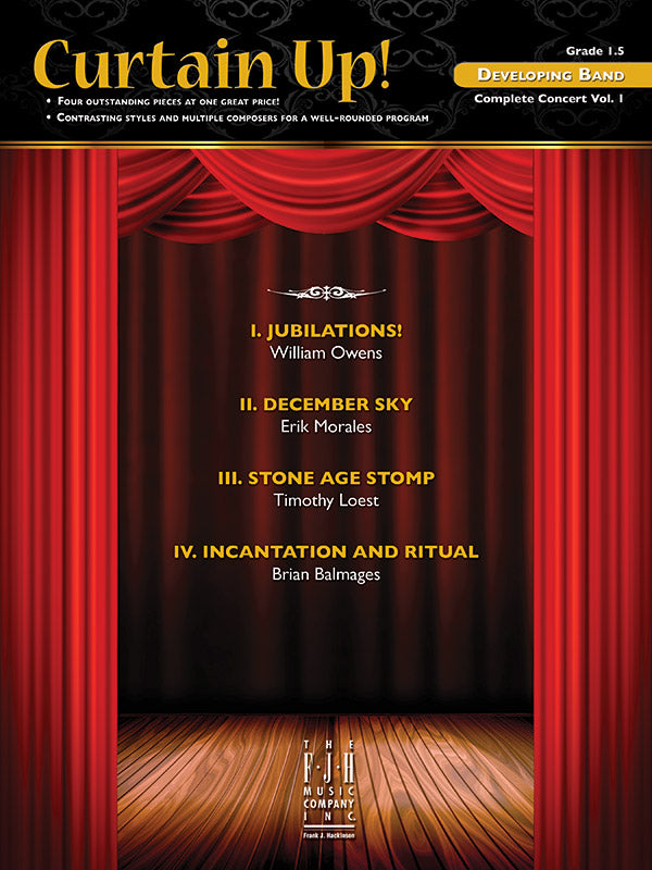 Curtain Up! (Complete Concert Developing Band Vol.1) - Concert Band Conductor Score & Parts (Digital Download)