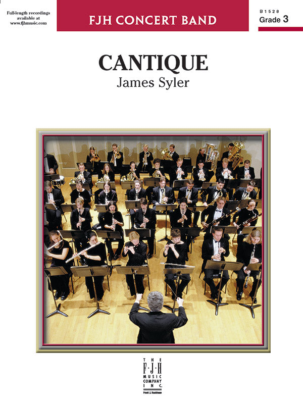 Cantique - Concert Band Conductor Score & Parts (Digital Download)