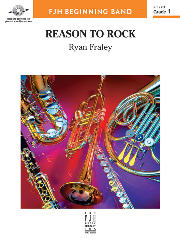 Reason to Rock - Concert Band Conductor Score & Parts (Digital Download)