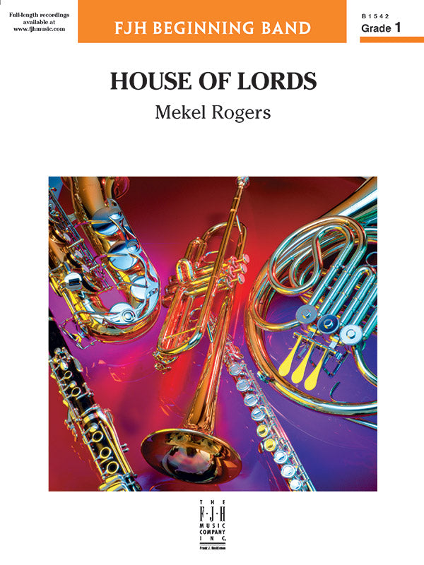 House of Lords - Concert Band Conductor Score & Parts (Digital Download)