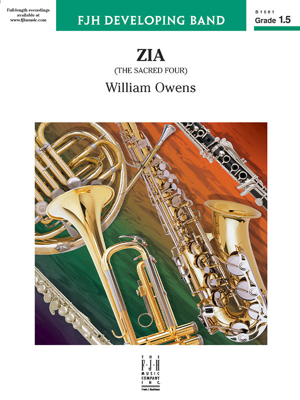 Zia - Concert Band Conductor Score & Parts (Digital Download)