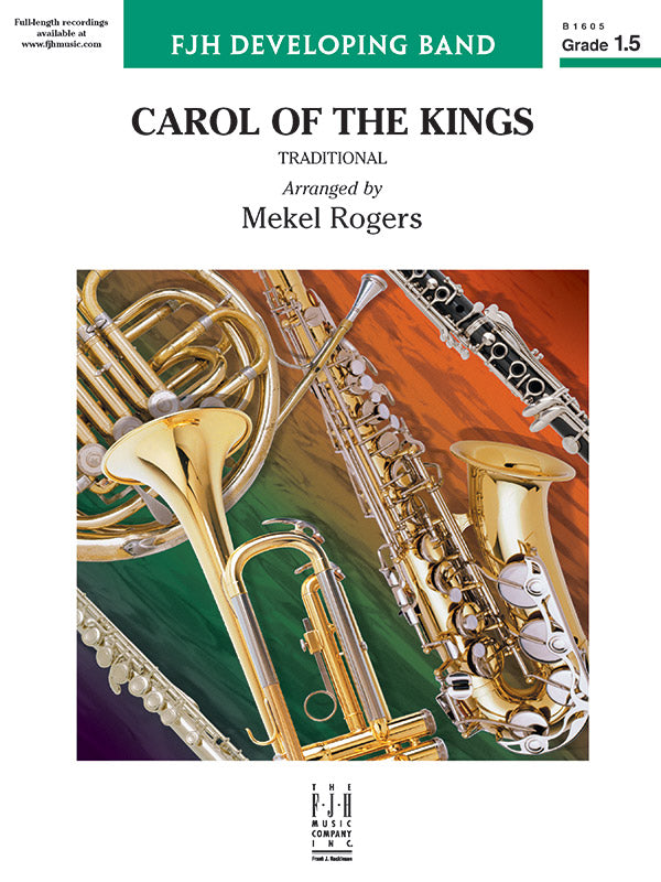 Carol of the Kings - Concert Band Conductor Score & Parts (Digital Download)