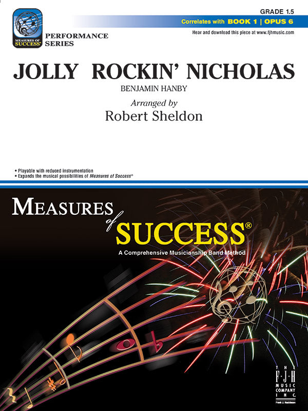 Jolly Rockin' Nicholas - Concert Band Conductor Score & Parts (Digital Download)