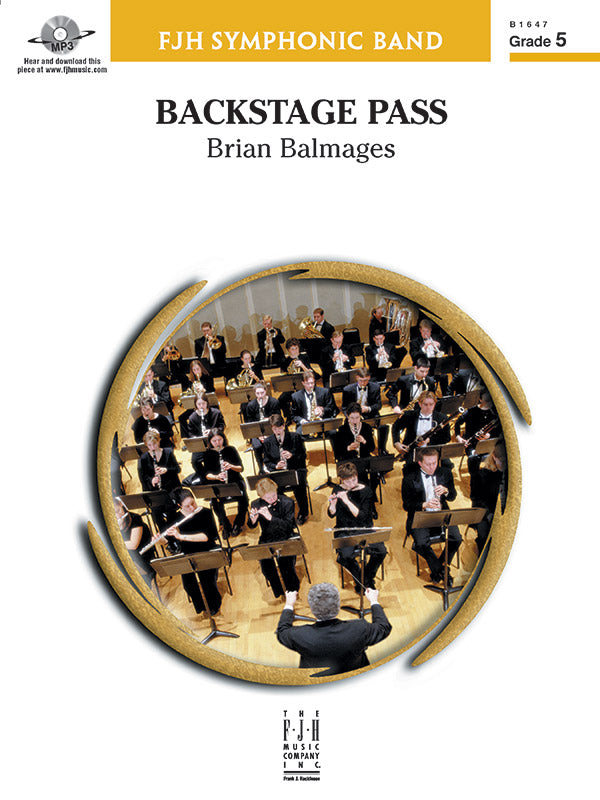 Backstage Pass - Concert Band Conductor Score & Parts (Digital Download)
