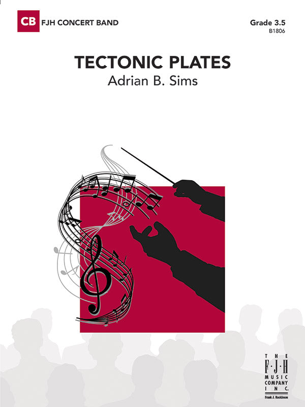 Tectonic Plates - Concert Band Conductor Score & Parts (Digital Download)