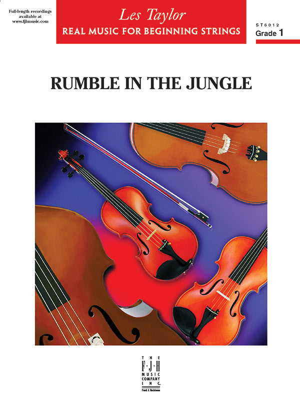 Rumble in the Jungle - String Orchestra Conductor Score & Parts (Digital Download)