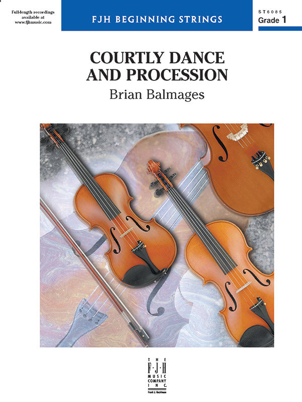 Courtly Dance and Procession - String Orchestra Conductor Score & Parts (Digital Download)