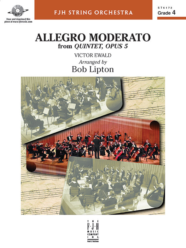 Allegro Moderato from Quintet, Opus 5 - String Orchestra Conductor Score & Parts (Digital Download)