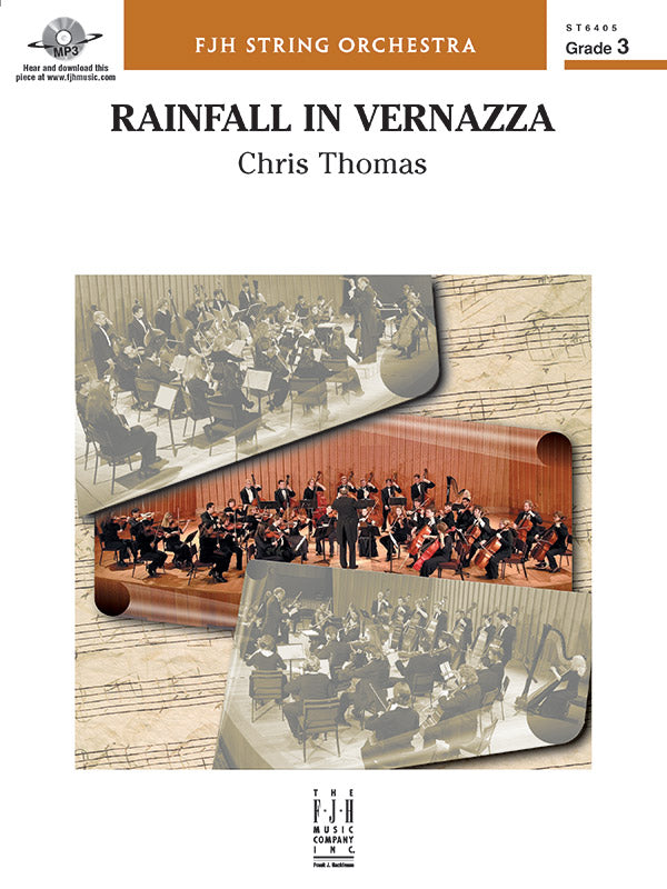 Rainfall in Vernazza - String Orchestra Conductor Score & Parts (Digital Download)