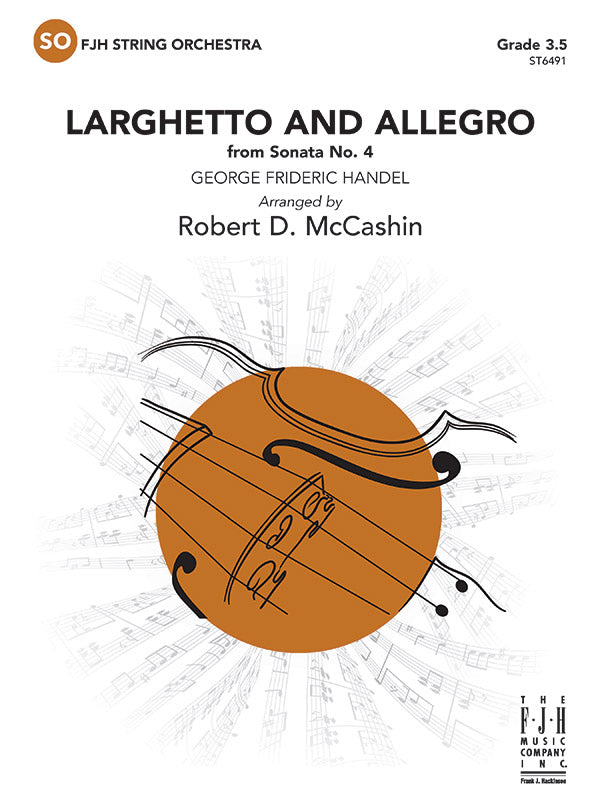 Larghetto and Allegro (from Sonata No. 4) - String Orchestra Conductor Score & Parts (Digital Download)