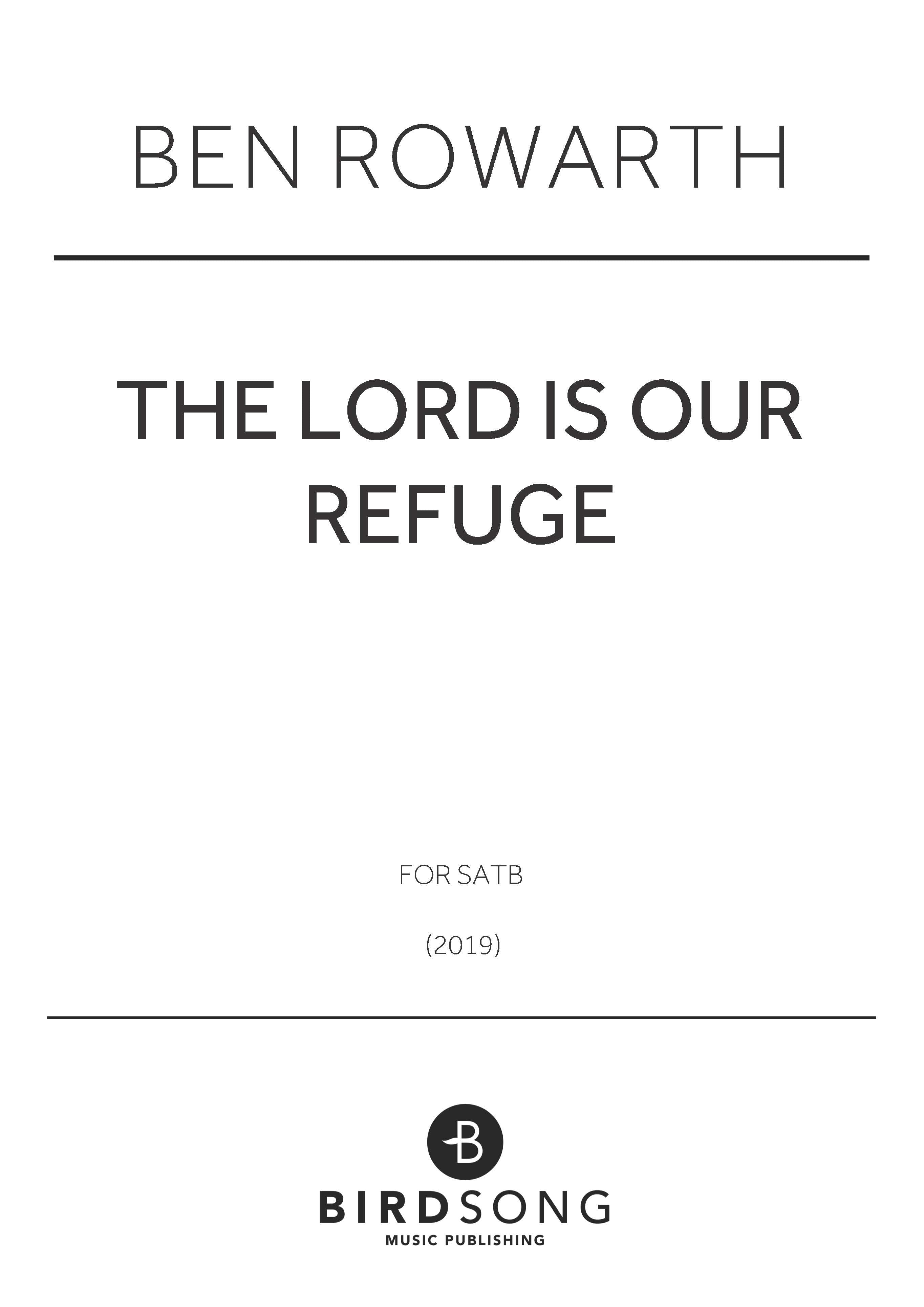 The Lord Is Our Refuge - SATB Chorus (Digital Download)