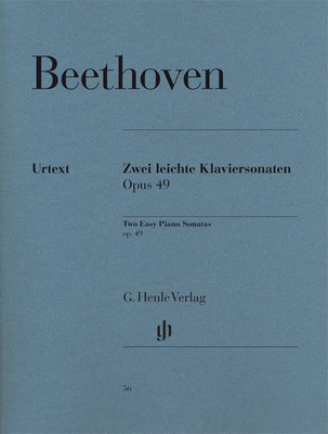 Beethoven - 2 Sonatas Op49 #1 GMin Op49 #2 G - Piano Solo Henle HN56