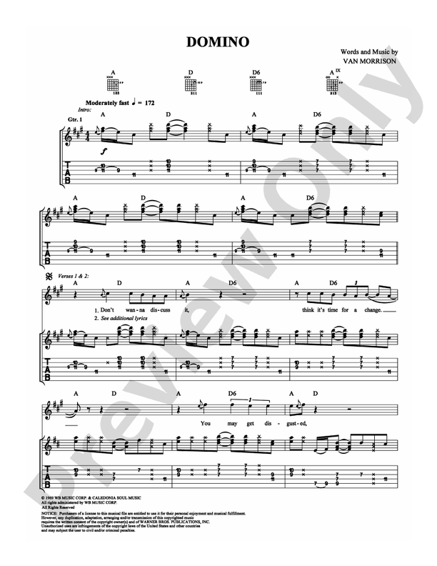 Domino - 00-PS-0005415 - Guitar TAB (Digital Download)