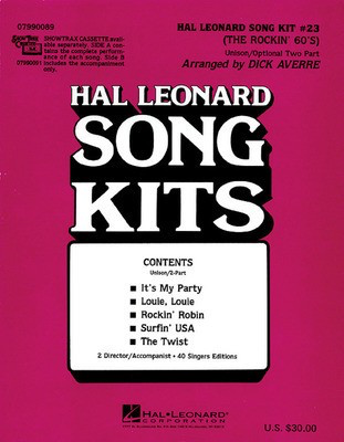 The Rockin' 60s (Song Kit #23) - Unison/2-Part Dick Averre Hal Leonard Package