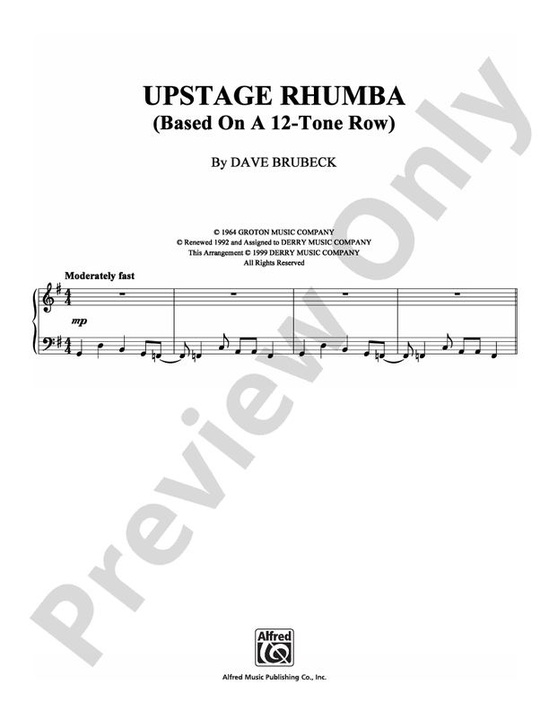 Upstage Rhumba - DSM-PS-0008013 - Piano (Digital Download)
