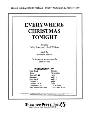 Everywhere Christmas Tonight - J. Paul Williams|Joseph Martin|Phillip Brooks - Shawnee Press Instrumental Parts