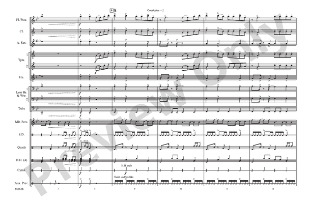 Super Bass – Marching Band Conductor Score & Parts (Digital Download)