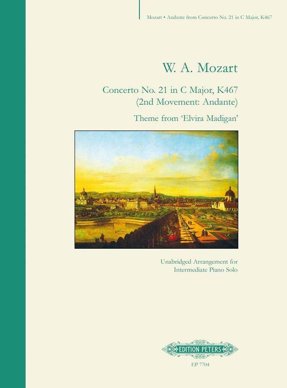 Mozart - Concerto #21 In C Maj K467 (2nd Movement: Andante) - Piano Solo - Peters EP7704