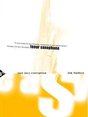 Easy Jazz Conception Tenor Saxophone Book/CD