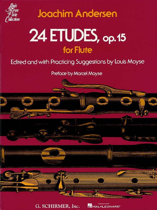 Andersen - 24 Etudes Op15 - Flute Solo Schirmer 50335090