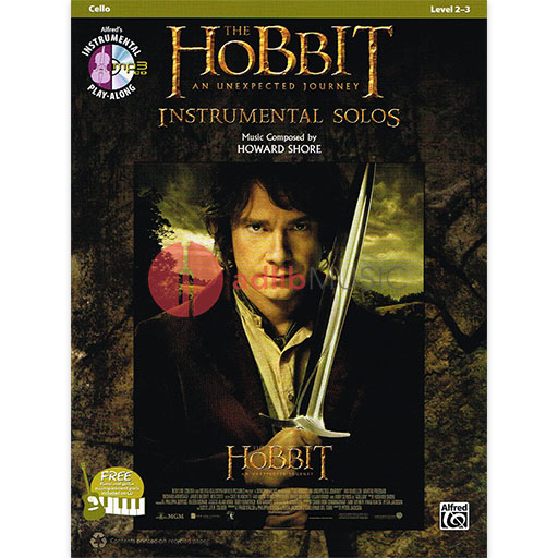 Hobbit Unexpected Journey Solos Cello Bk/CD