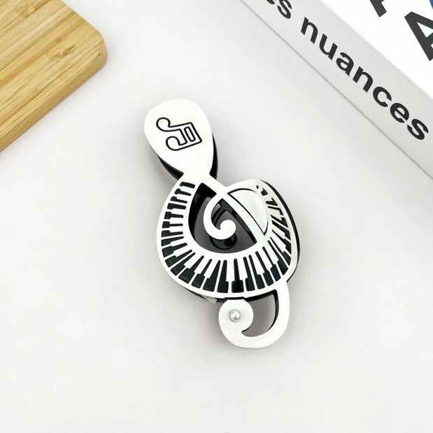 Hair Claw Treble Clef Shape