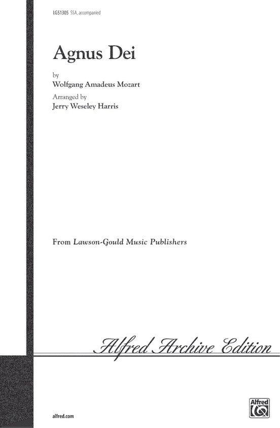 Agnus Dei (from Coronation Mass) - SSA Choral Octavo (Digital Download)