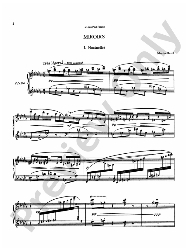 Ravel - An Album for Piano Solo - Piano Solo (Digital Download)