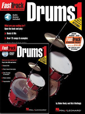 FastTrack Drums Method Starter Pack - Includes Book/CD/DVD - Drums Various Authors Hal Leonard - Out of Print